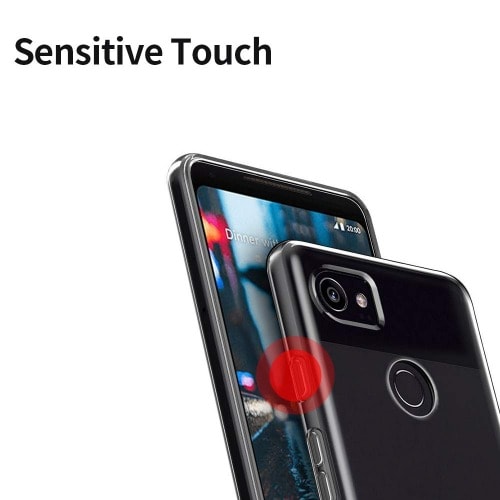 For Google Pixel 2 Xl Case - Transparent Shockproof Silicone.