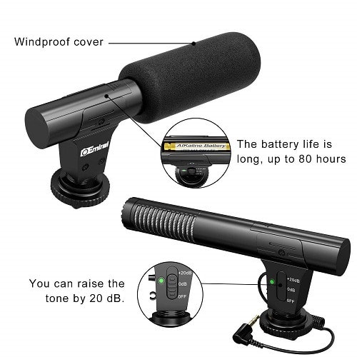 Video Shotgun Interview Microphone For DSLR Camera/DV Camcorder