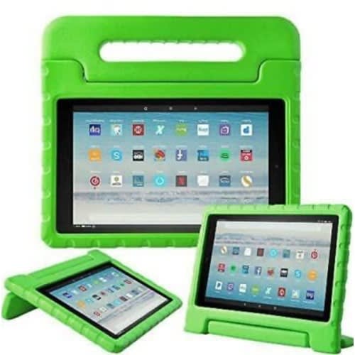 Kids Stand Case Cover For Amazon Kindle Fire 7 / Fire Hd 8 Tablet Shockproof - Green