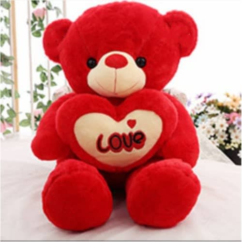 I Love You Heart Teddy Bear Plush Doll - Red
