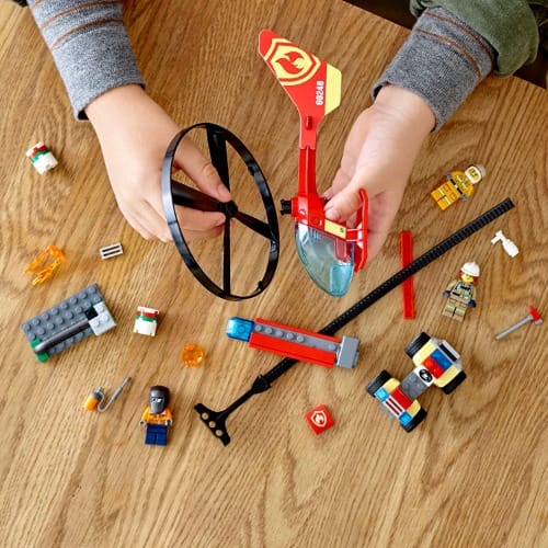 City Fire Helicopter Toy For Kids