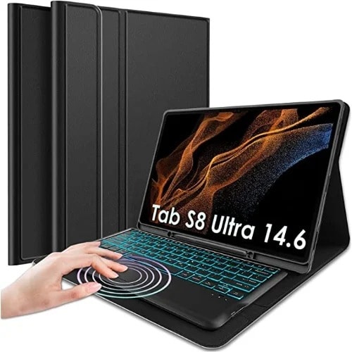 Bluetooth Keyboard Case For Samsung Galaxy Tab S8 Ultra 14.6'