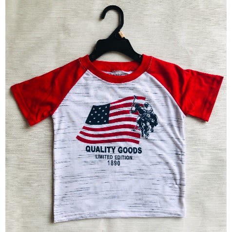 Boy Tshirt- White And Red