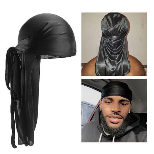 Plain Silky Durag -Black