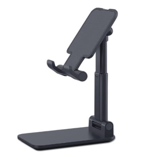Foldable Desktop Tablet + Phone Holder - Black