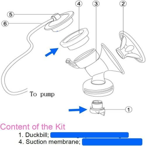 Valve & Diaphragm Replacement Parts For Avent Pumps