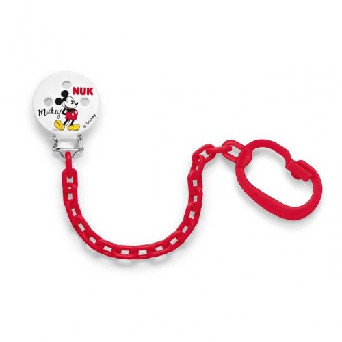 Disney Mickey Mouse Soother Chain - Red