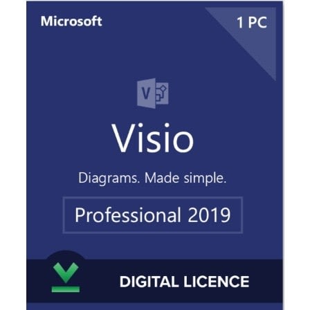 Visio 2019 Professional- 1 User Binding