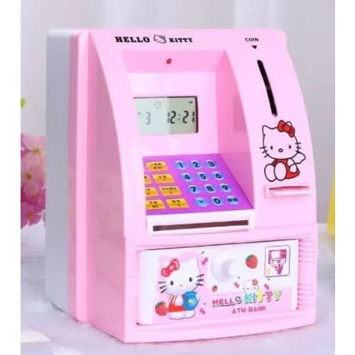Kiddies Electronic  Atm Piggy Bank Safe Money Deposit Box Toy