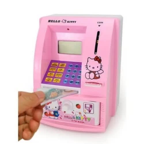 Kiddies Electronic  Atm Piggy Bank Safe Money Deposit Box Toy