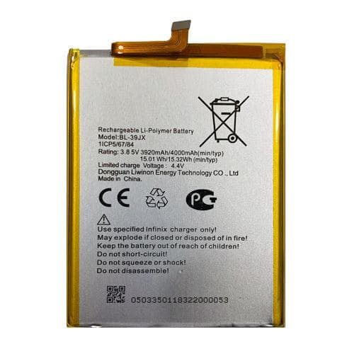 Replacement Battery For Infinix -4000mAh- Bl-39jx