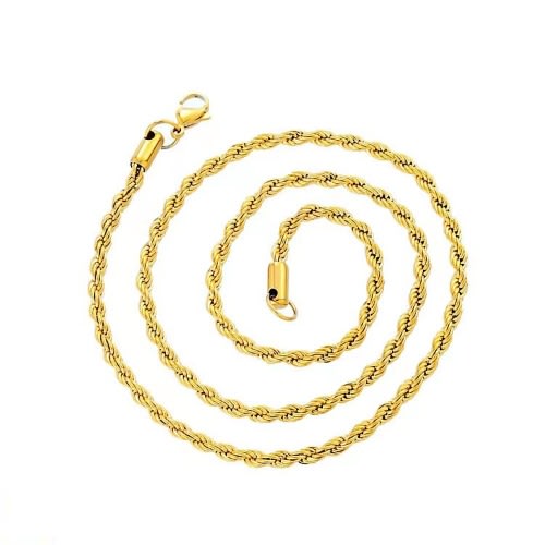 Classic Prayer Pendant And Chain - Gold