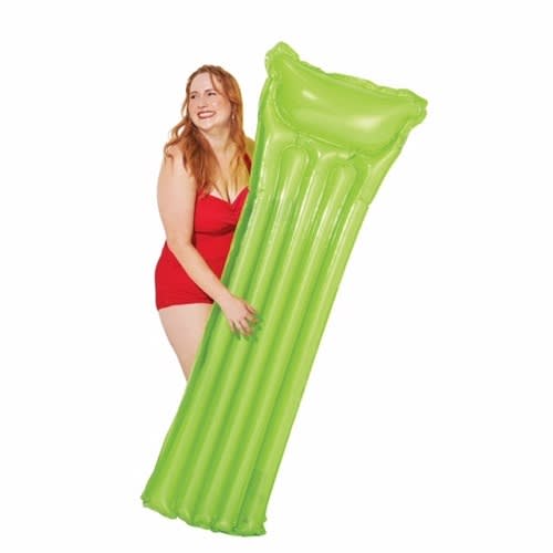 Inflatable Transparent Air Mat Swimming Pool Float- Green