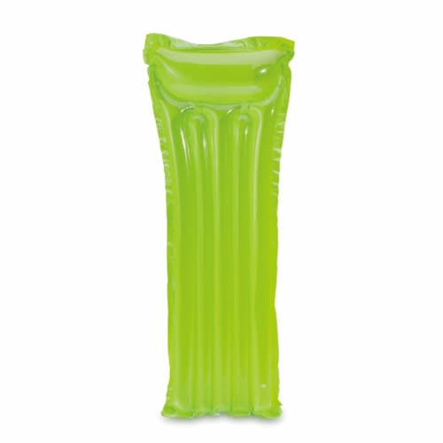 Inflatable Transparent Air Mat Swimming Pool Float- Green