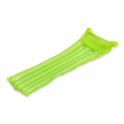 Inflatable Transparent Air Mat Swimming Pool Float- Green