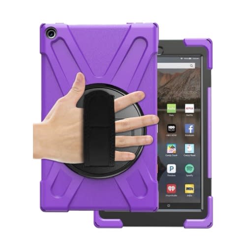 Amazon Fire Hd 10"  -32GB ROM - 2GB RAM Educational Kids Tablet + Purple Proof Case