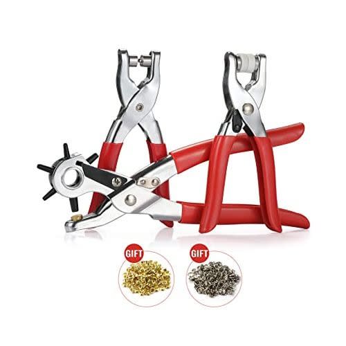 3-in-1 Leather Hole Punches + Eyelet Plier + Snap Plier