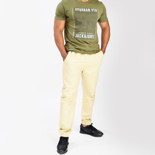Signature Unisex Chinos Joggers - Brown