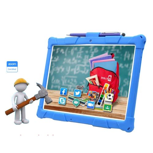 B-2040 Pro Kids Tablet - 10.1" - 64GB ROM - 4GB RAM  - Dual SIM - 4G LTE - 4000mAh - Blue Pouch