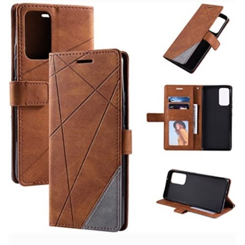 Leather flip case For Xiaomi Redmi Note 11/ note 11s - Brown