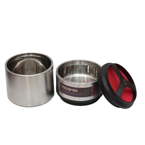 Two Layers Stainless Steel Lunch Box - 1.5 Litre