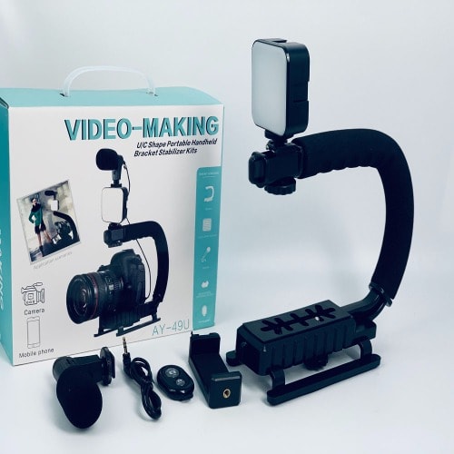Video Making U/C Shape Camera & Phone Stabilizer Kit - AY-49U