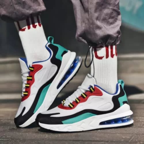 Unisex Multicolored Classic Sneakers - With Green