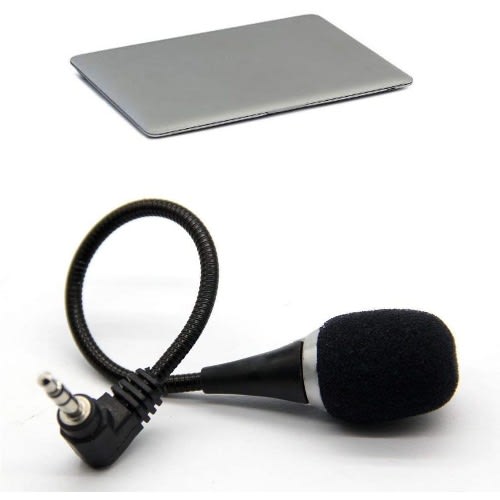 3.5mm External Flexible Mini Microphone Mic For Laptop Notebook Pc