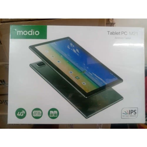 Modio M21 Android Tablet PC - 10.1" - 4GB RAM - 128GB ROM - 4G LTE - Dual SIM - Grey