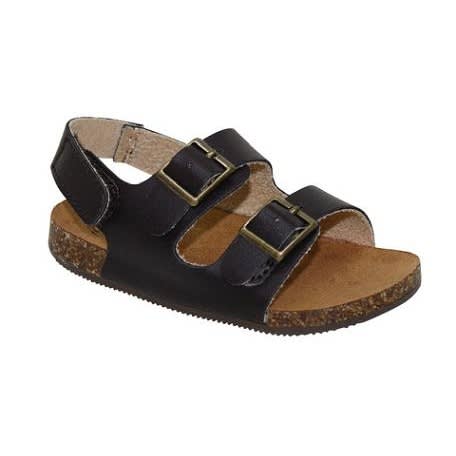 Infant Baby Boy Two Stap Bukle Sandal Shoe - Brown
