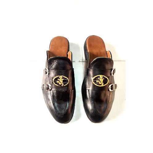 Cow Leather Half Shoe For Men