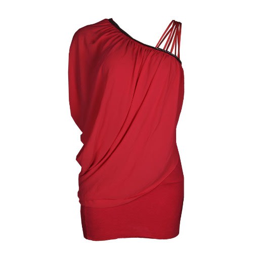 Ladies Peach Sleeveless Top