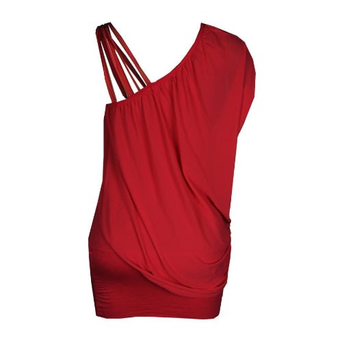 Ladies Peach Sleeveless Top