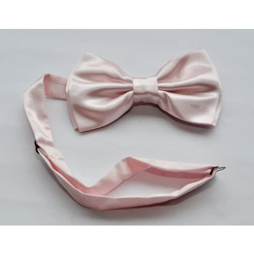 Men Plain Bow Tie Mbt-675 - Powder Pink