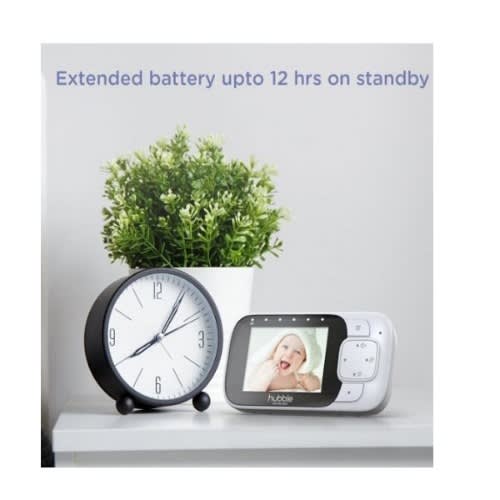 Hubble Nursery Pal Essentials Connected Video Baby Monitor With Night Light - 2.8"
