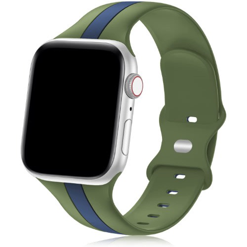 Designer Sport Band Compatible With Apple iWatch- 38-40- 41mm-Green- Blue
