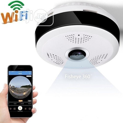 360 Degrees Fisheye Wireless IP Security Surveillance CCTV Camera With Wide Angle Lens