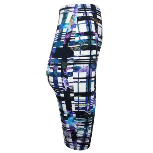 Floral Grid Bodycon Skirt