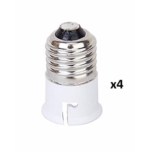 4Pcs Lamp Holder Converter - Screw To Pin Light Bulb Adapter