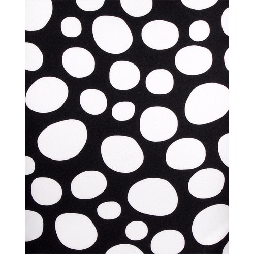 Polka Dot Midi Bardot Skirt - Black & White
