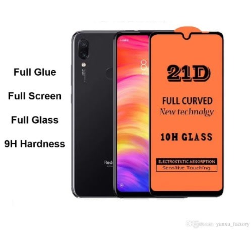 21d Full Cover Tempered Glass Phone Screen Protector For Xiaom Note 8 And 9 Pro