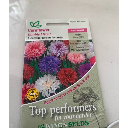 Cornflower-double Mixed Seeds -300seeds