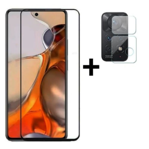 Screen Tempered Glass And Camera Protector For Xiaomi Redmi Note 11 Pro