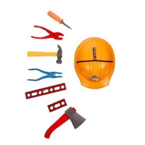 Construction Helmet And Tools For Kids