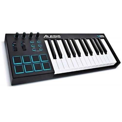 25 Key Usb Midi Keyboard Controller With Backlit Pads