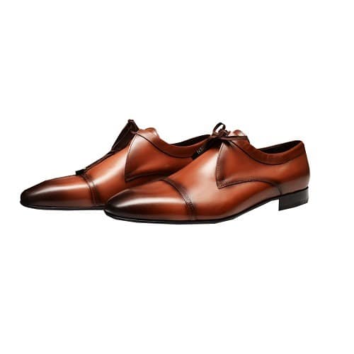Single Lace Brown Leather Shoe