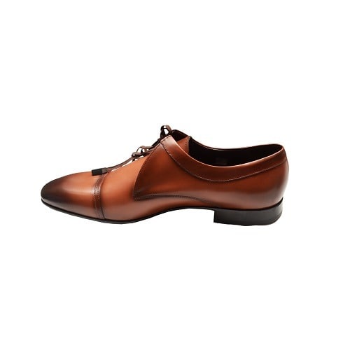 Single Lace Brown Leather Shoe