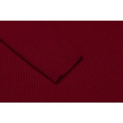 Unisex Turtleneck Long Sleeve T-shirt - Wine