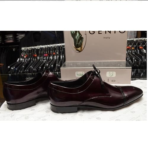 Men's  Patent  Leather Purple  Shoe