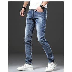 4 Pieces Jean For Men- Blue + Black + Wash Blue And Grey